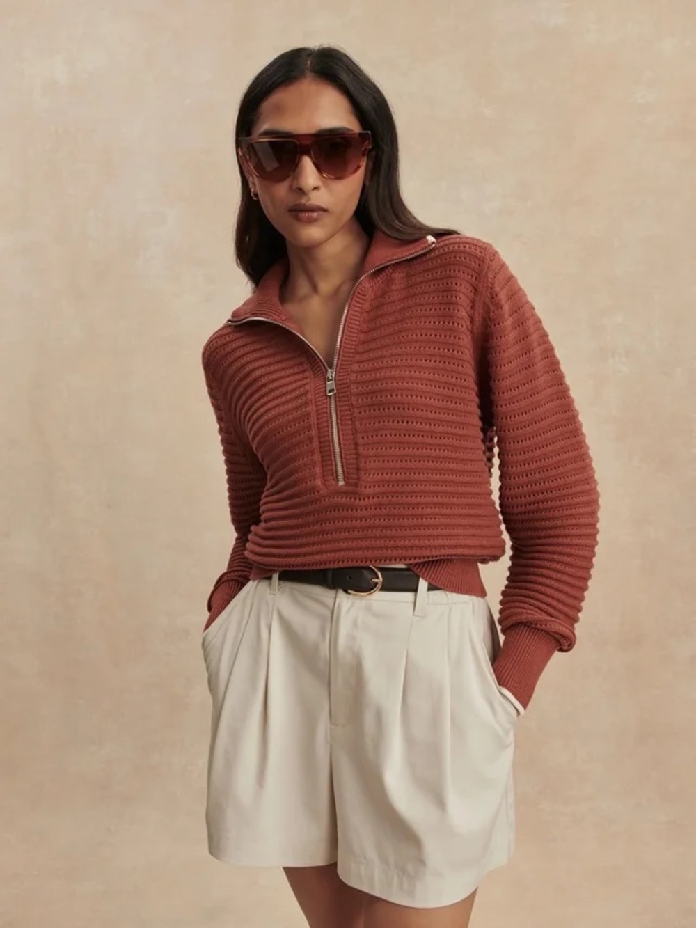 Varley Morwenna Half-Zip Sweater